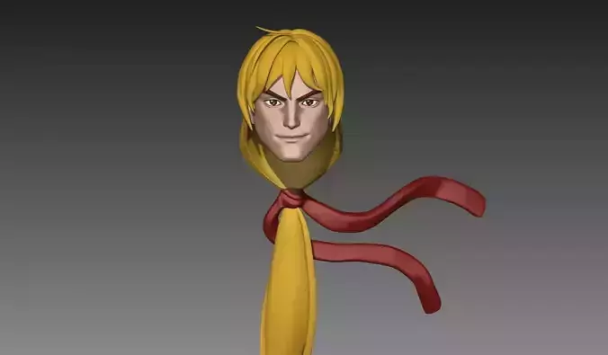 Ken Street Fighter - Headsculpt  Jada Toys Sh Figuarts 3D print model