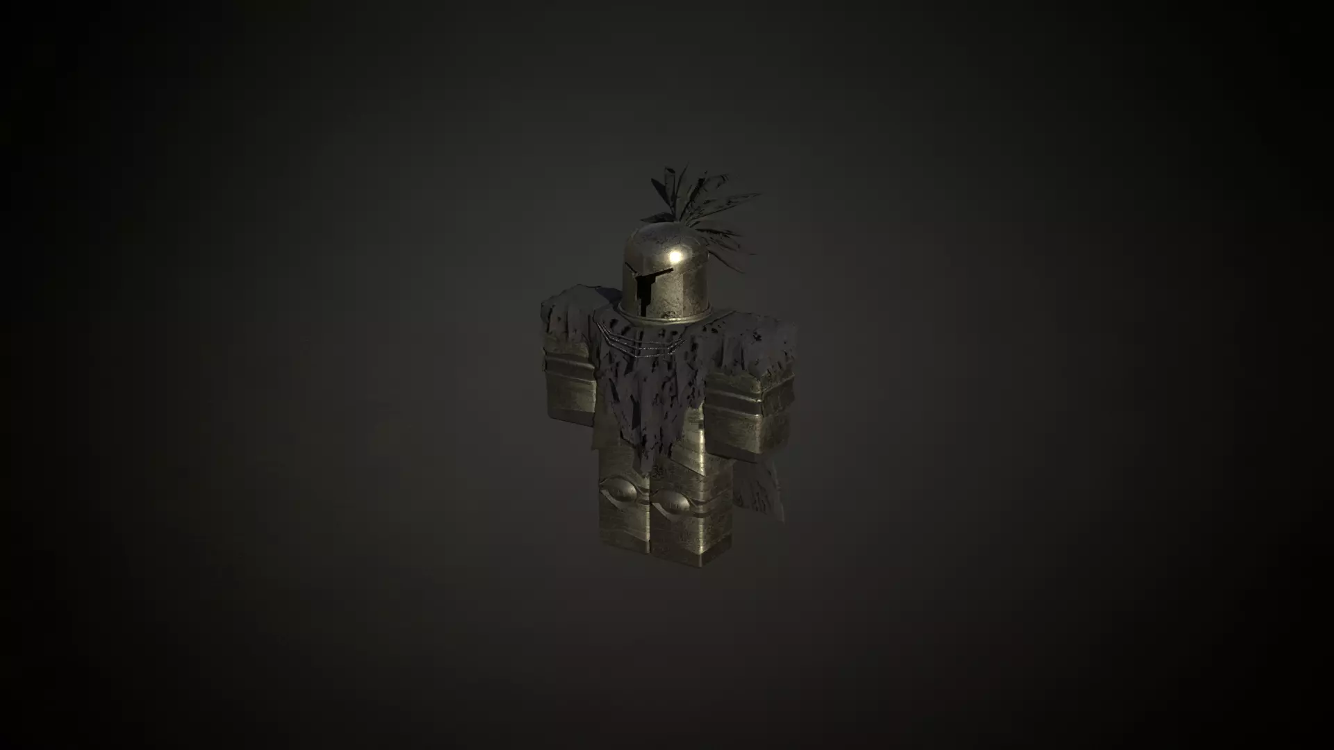 Roblox r6 knight armor model Low-poly 3D model_0