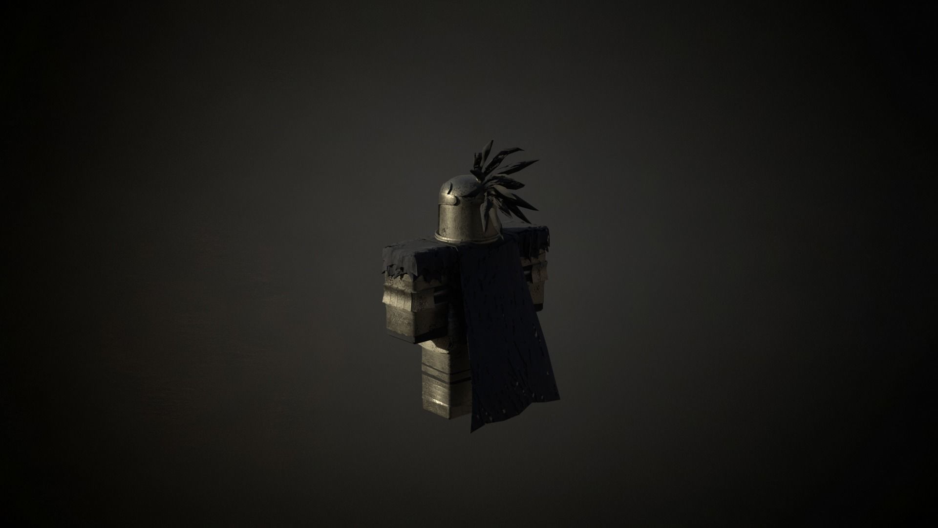 Roblox r6 knight armor model Low-poly 3D model_4