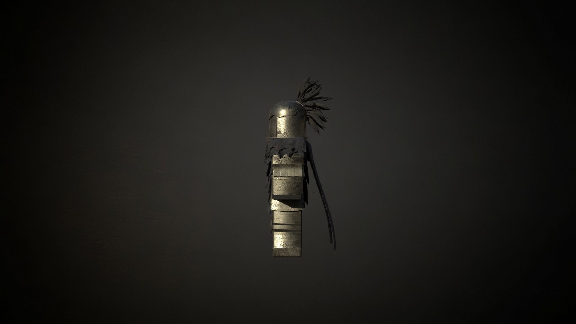 Roblox r6 knight armor model Low-poly 3D model_3