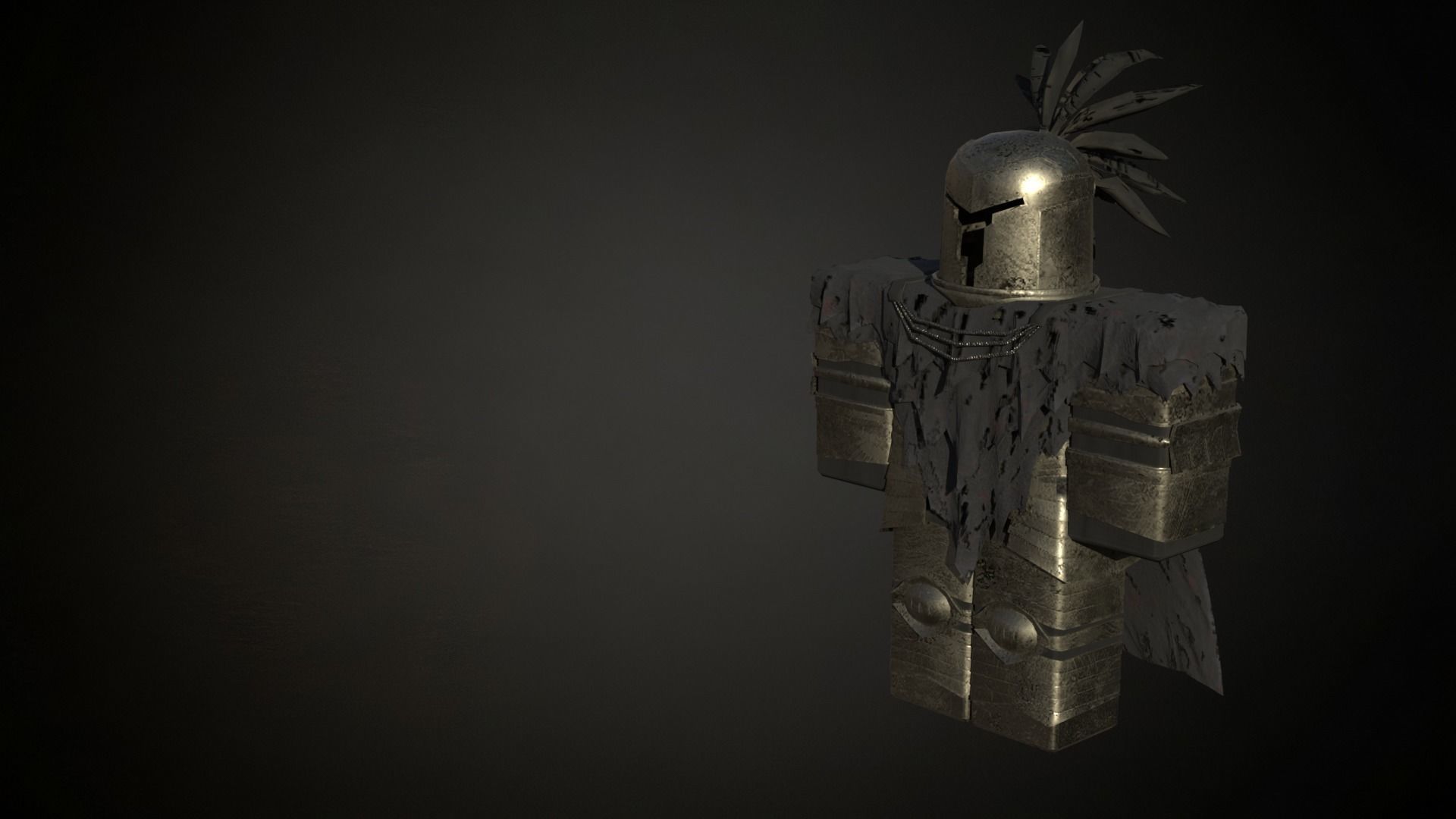 Roblox r6 knight armor model Low-poly 3D model_2
