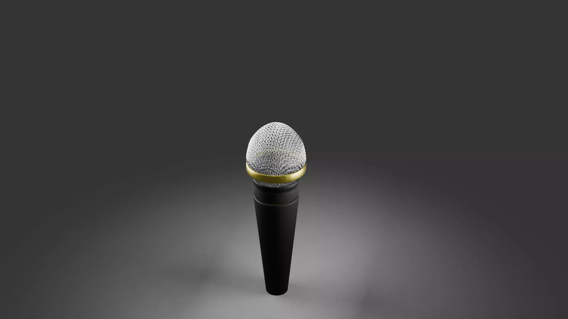 3D Microphone Low-poly 3D model_0