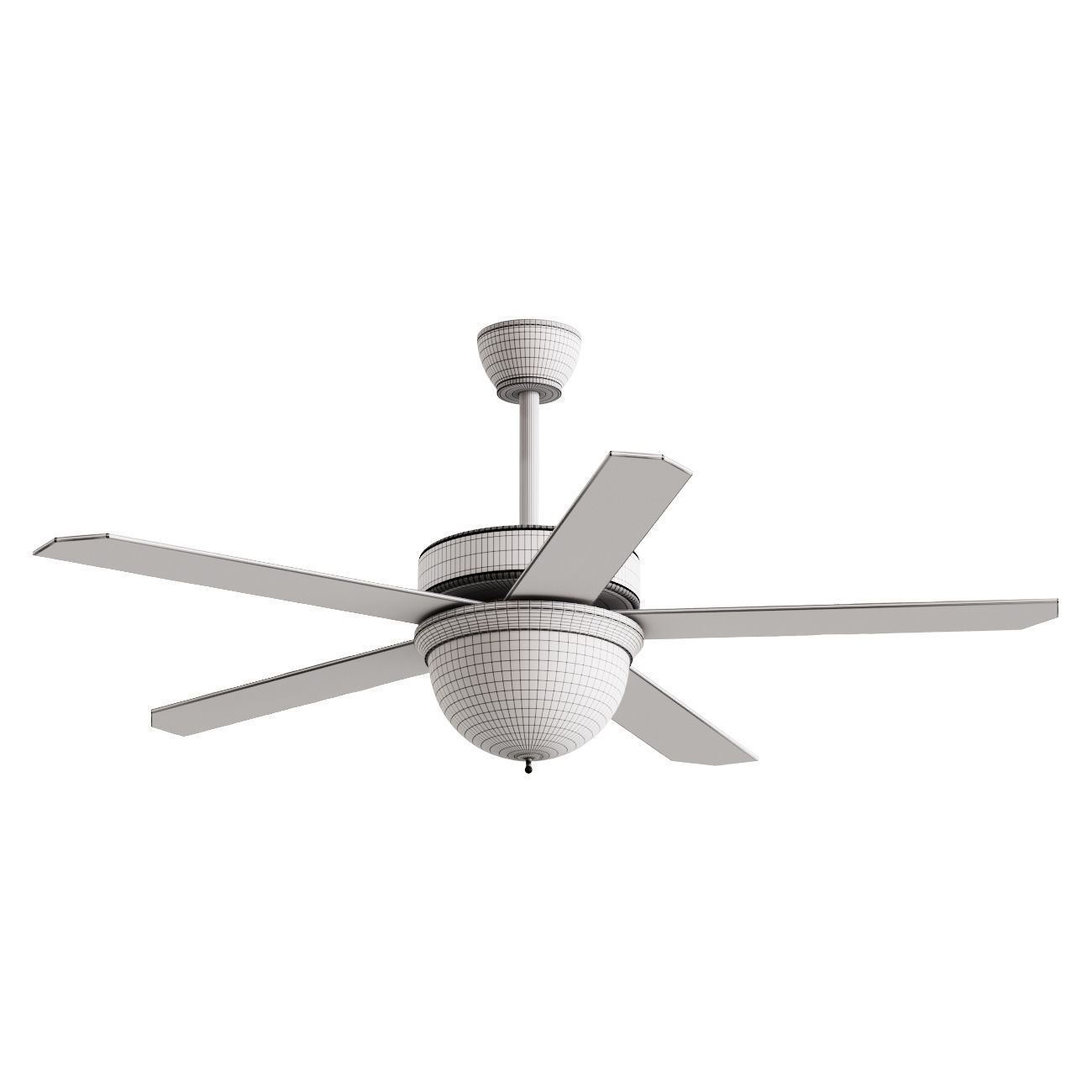 Breezelux modern Energy Saving 52 inch Ceiling Fan With LED 3D model_1