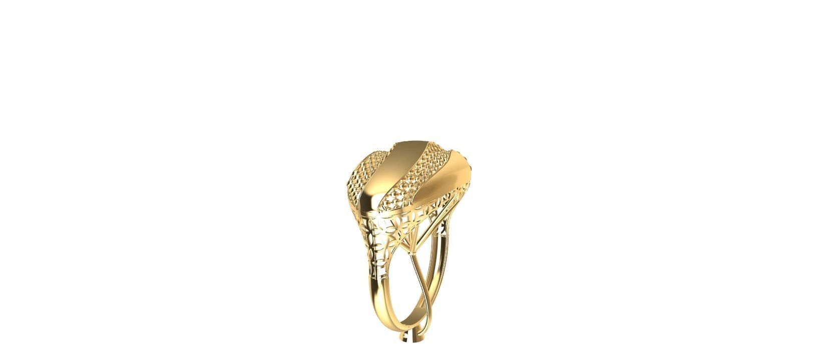  gold set ring earing pandent 3D print model_6