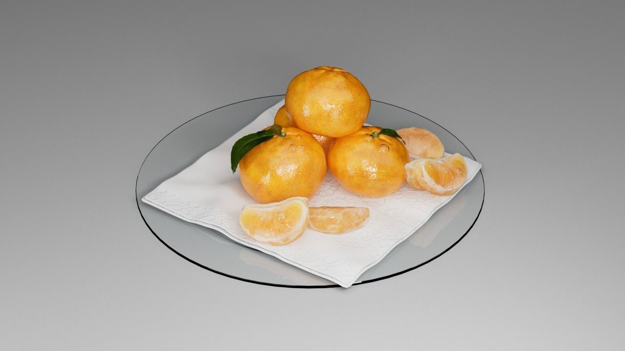 Mandarin 3D model_4