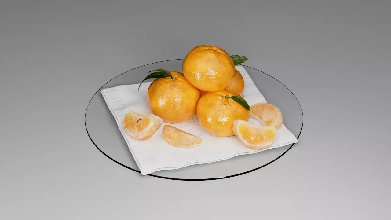 Mandarin 3D model_0