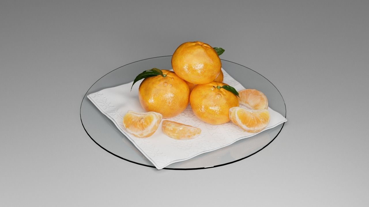 Mandarin 3D model_2
