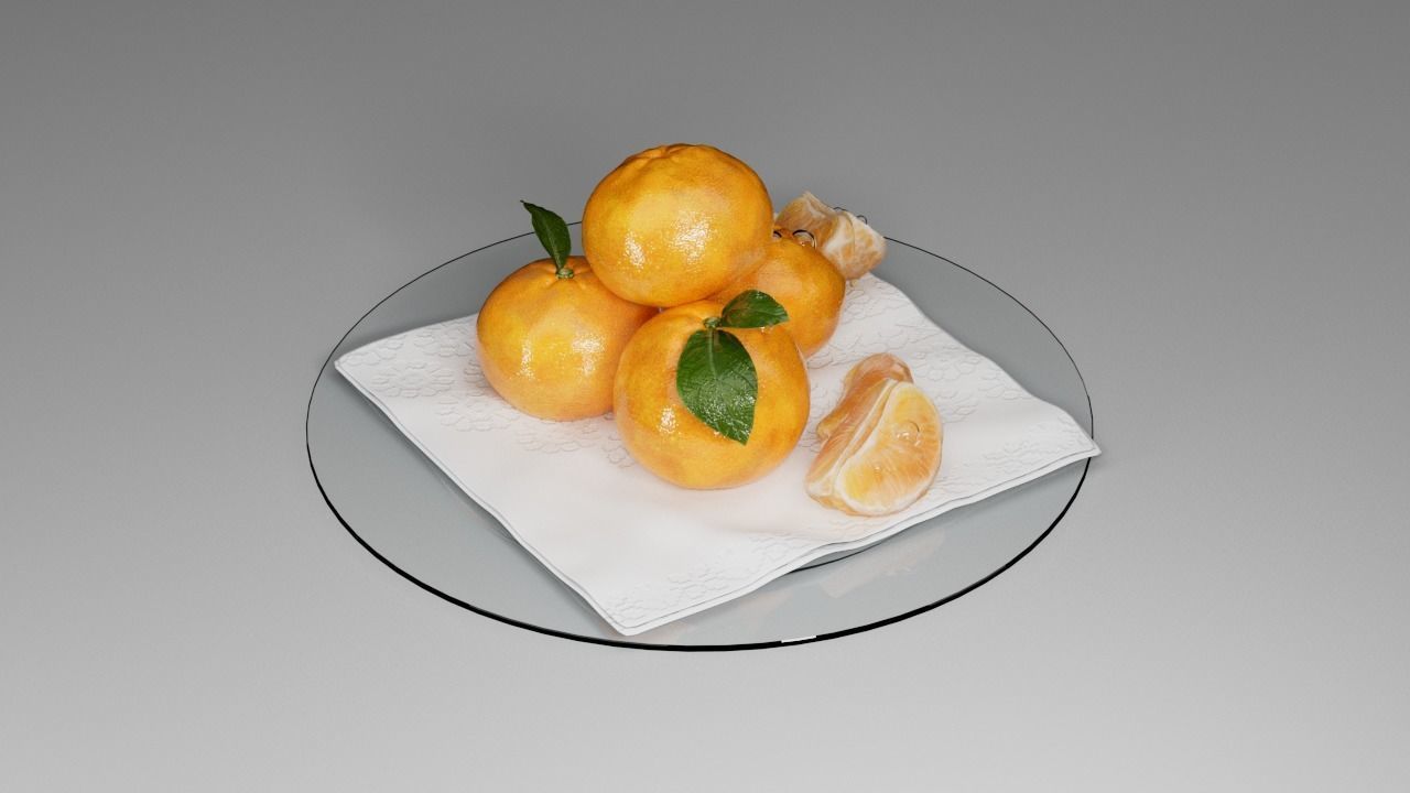 Mandarin 3D model_8