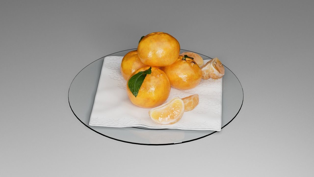 Mandarin 3D model_6