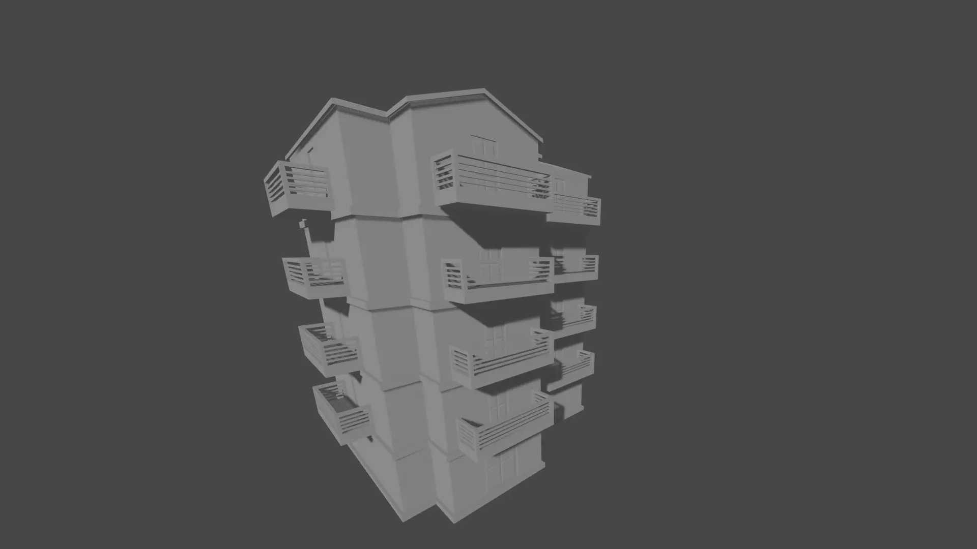 BUILDING  Low-poly 3D model_0