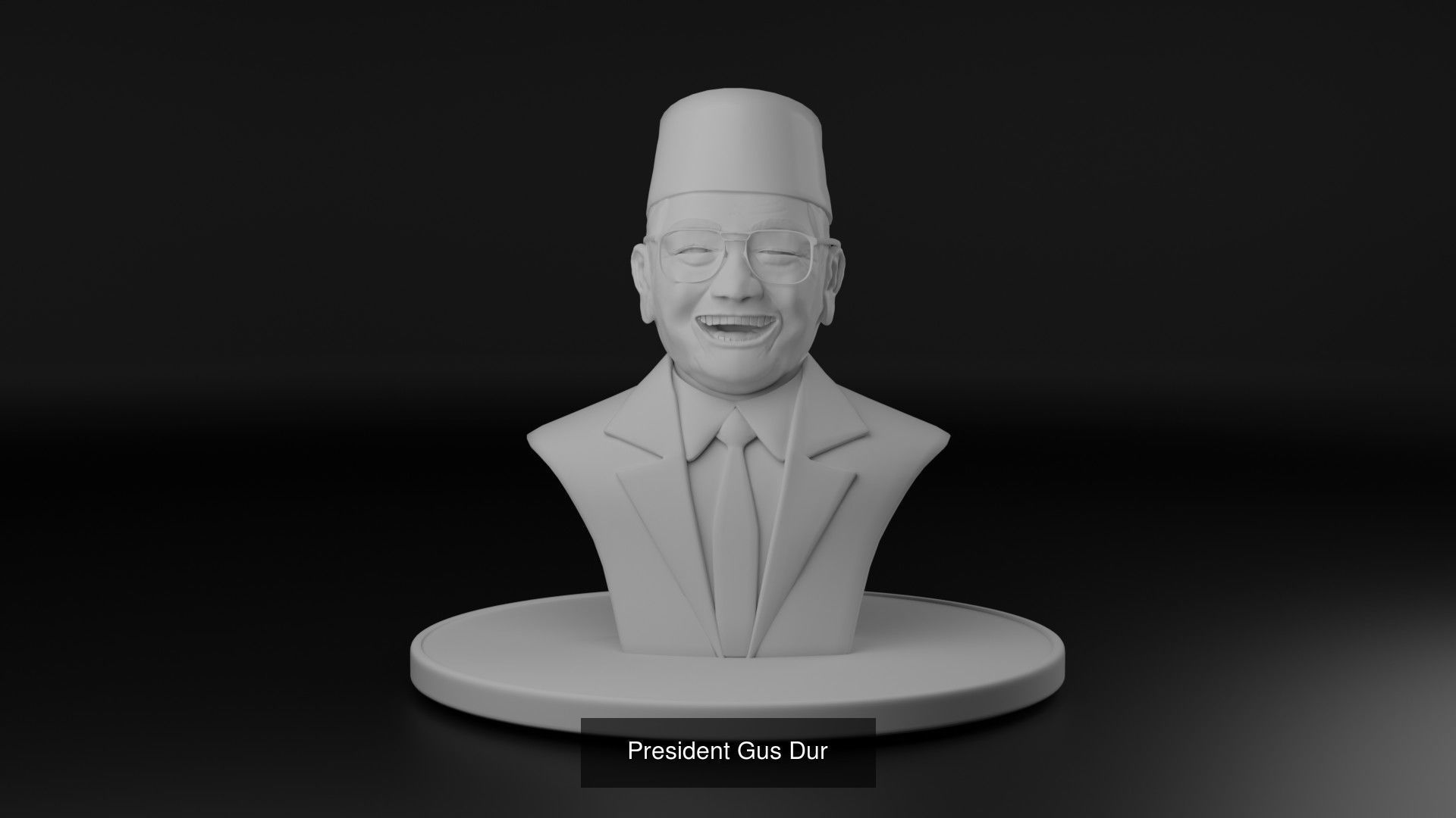 Indonesia former figure president politician general activist 3D Model Collection_7