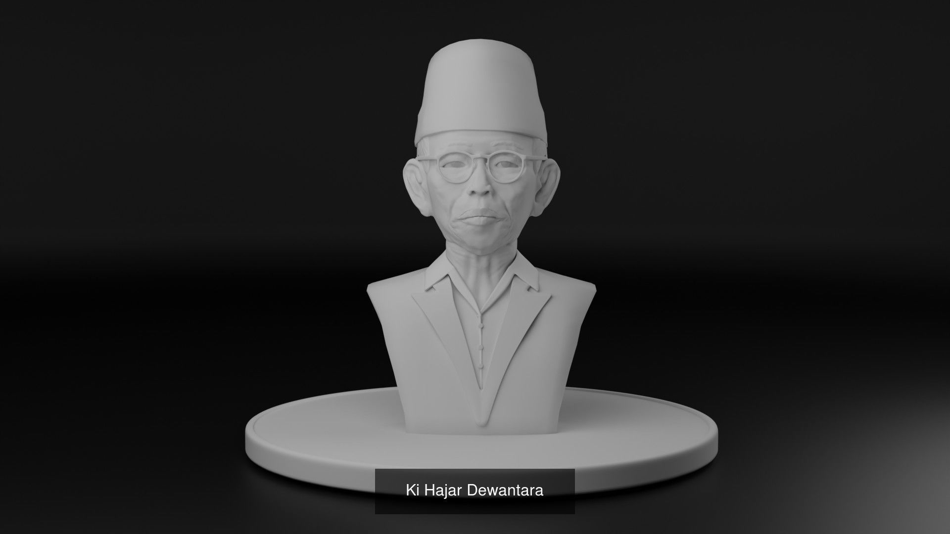 Indonesia former figure president politician general activist 3D Model Collection_3