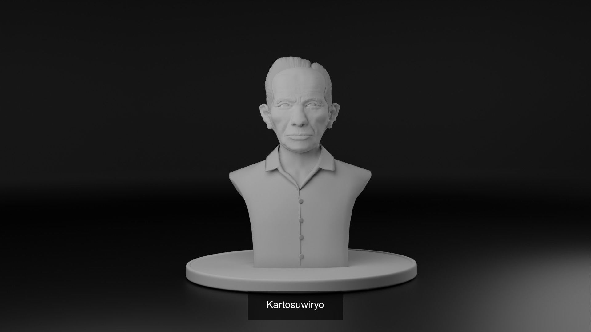 Indonesia former figure president politician general activist 3D Model Collection_21
