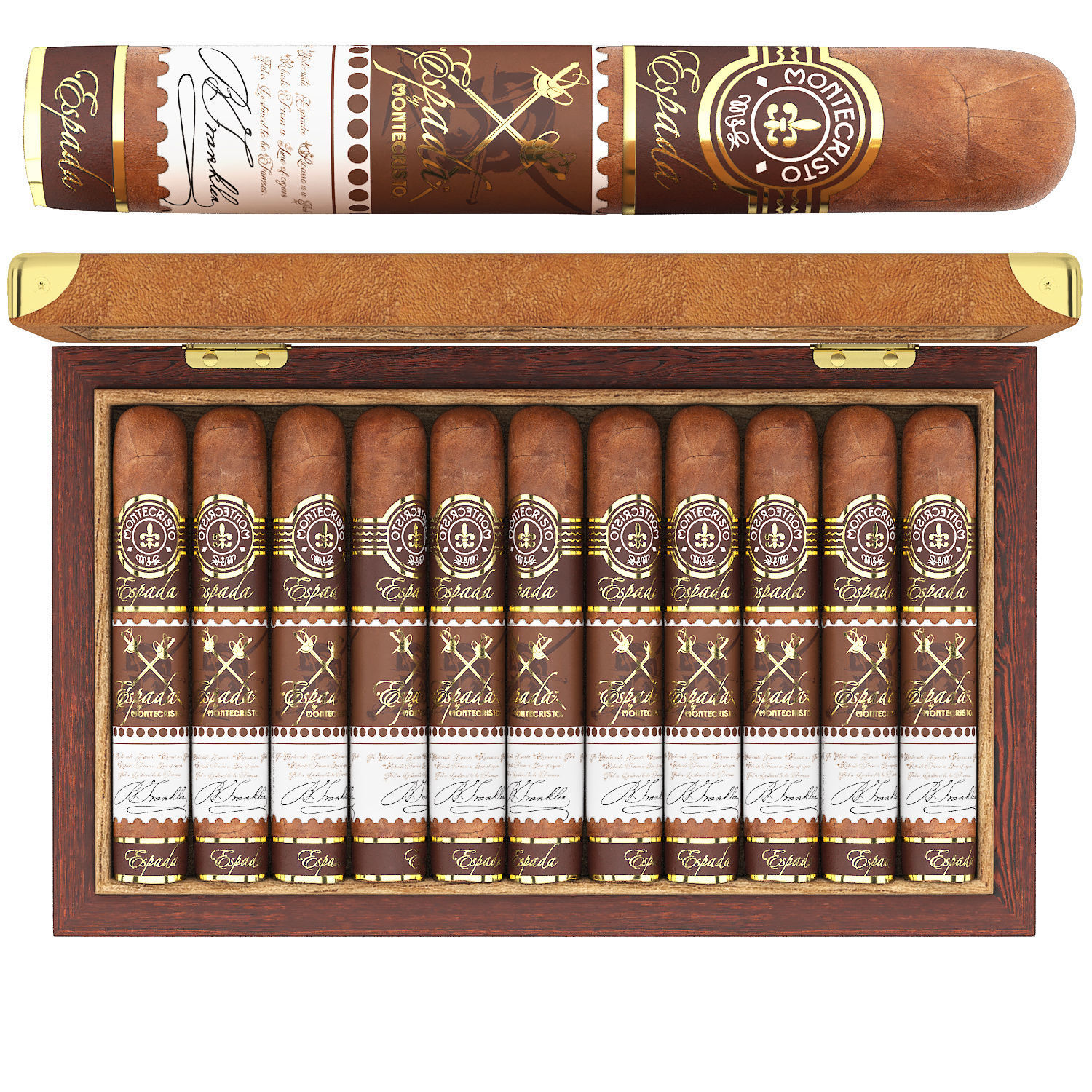montecristo cigars espada box 3D model_2