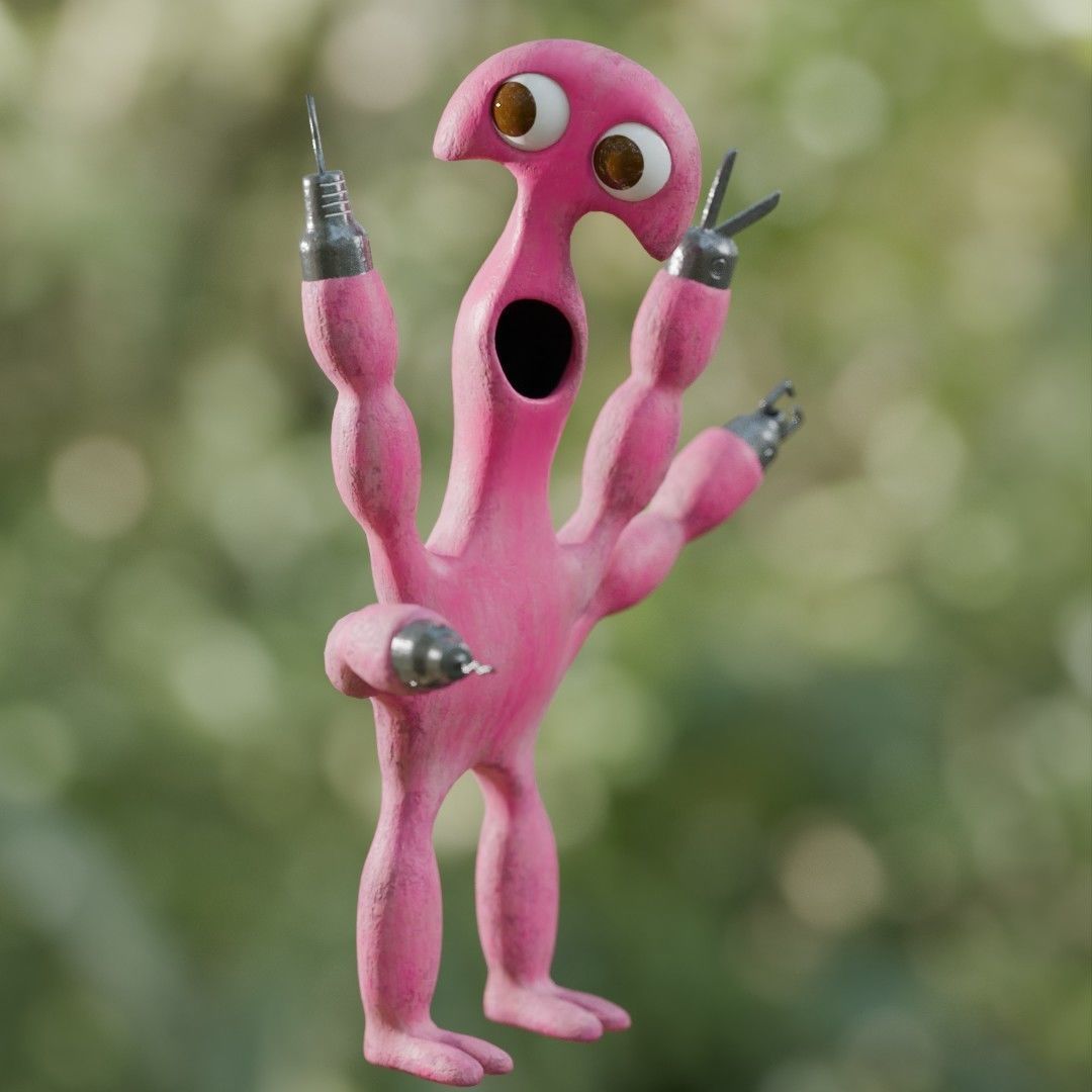 Syringeon - Garten of Banban 6 Low-poly 3D model_3