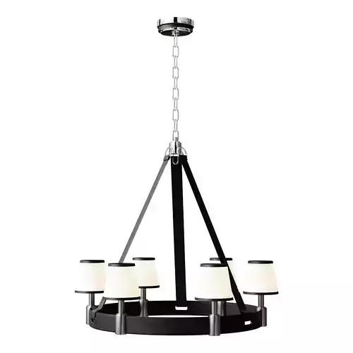 Modern Luxury Riley Medium Ring Chandelier 3D model
