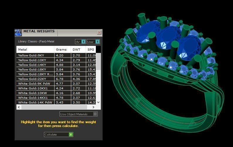 ruby and diamond ring 3D print model_15