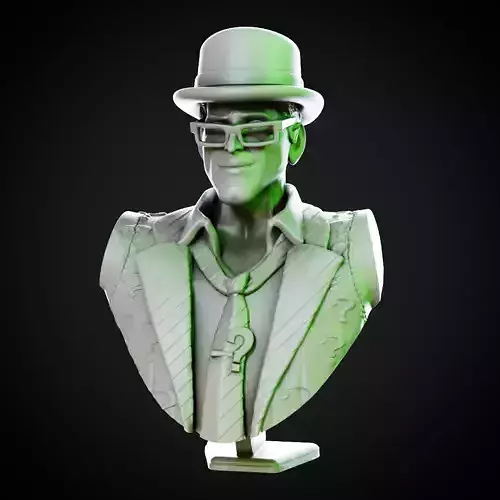 The Riddler - Batman Arkham Asylum Bust 3D print model