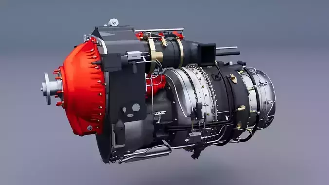 Engine TPE331 3D model
