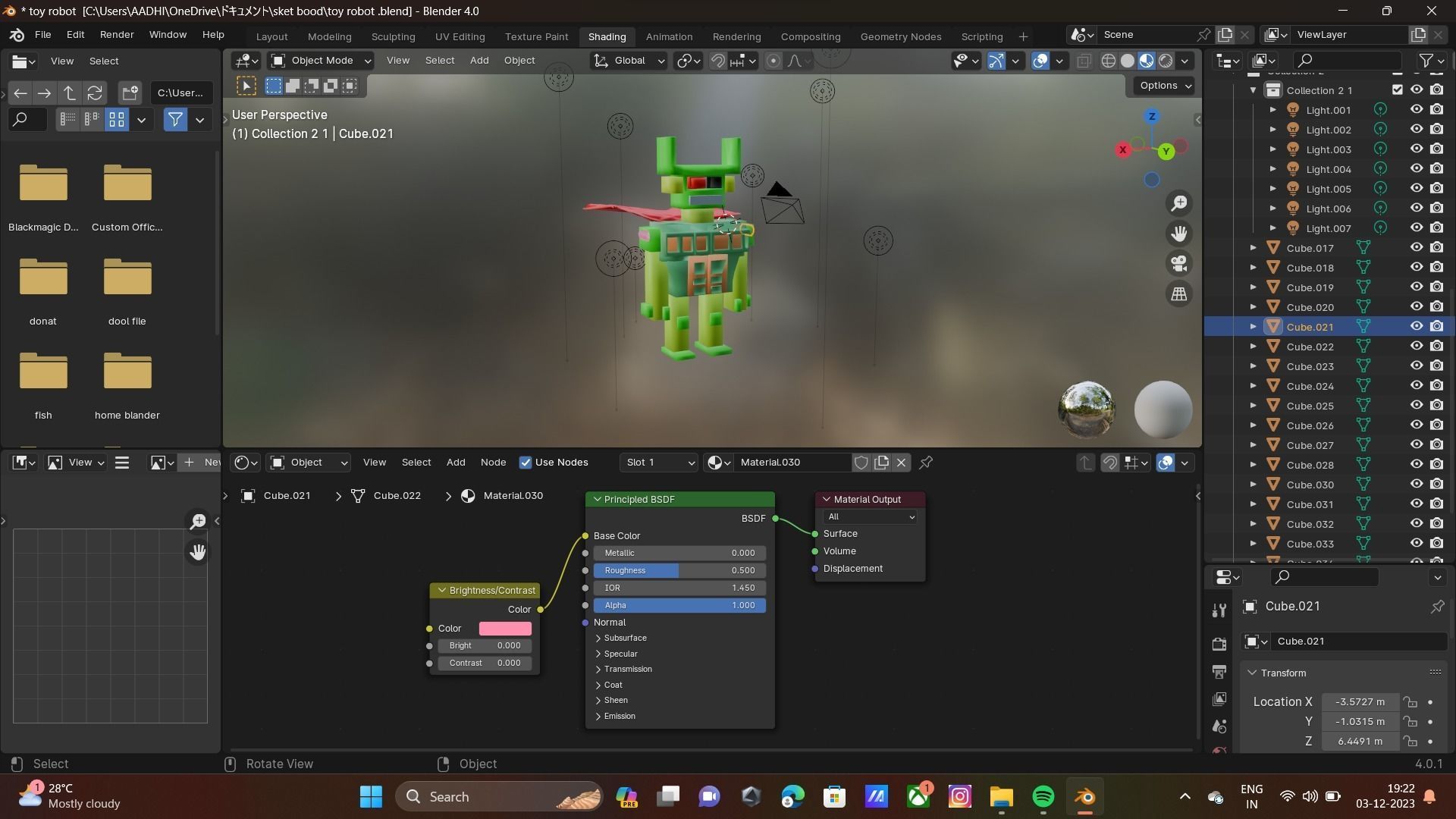 toy robot Low-poly 3D model_5
