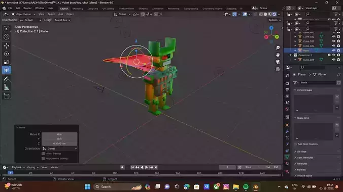 toy robot Low-poly 3D model