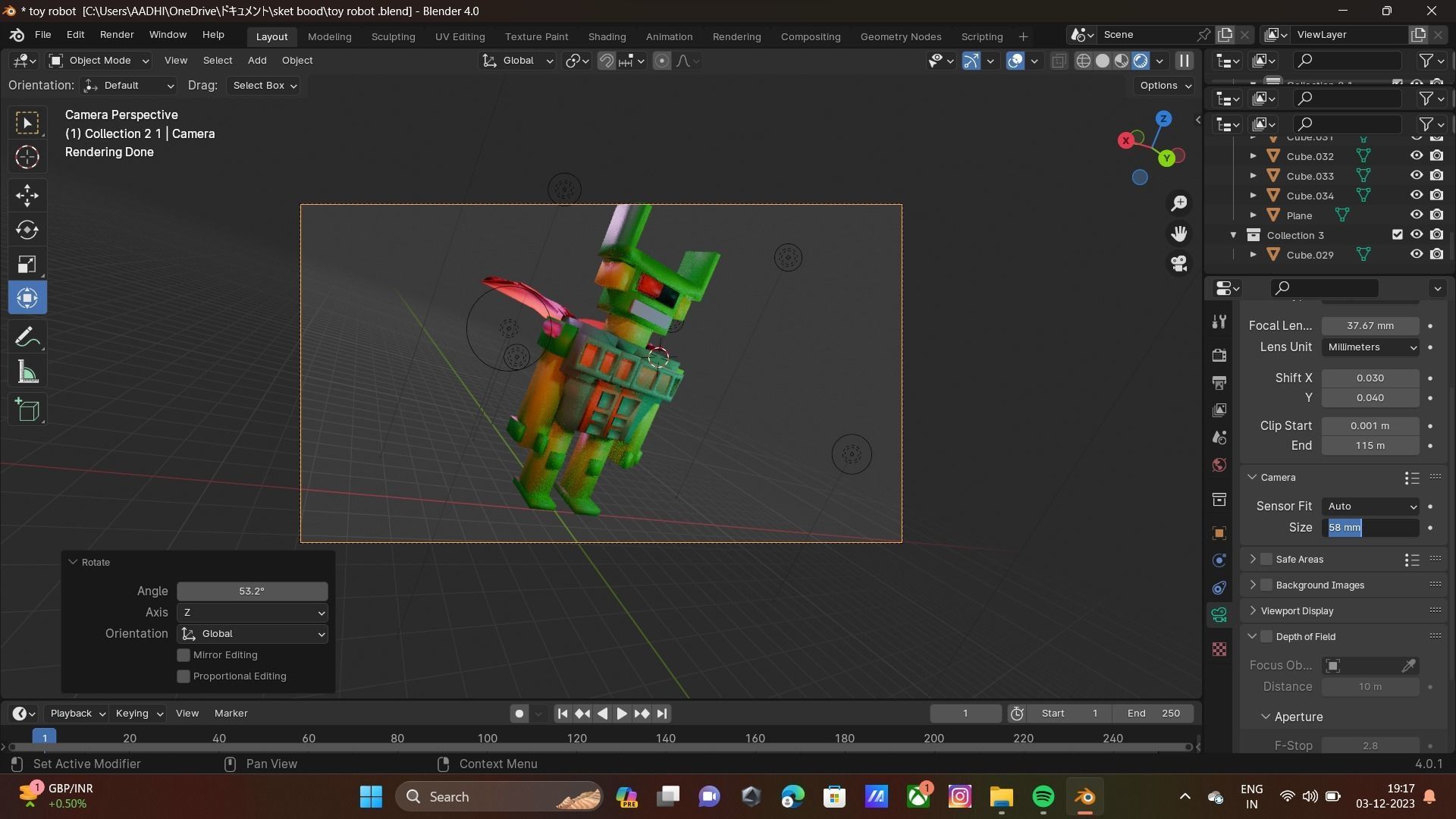 toy robot Low-poly 3D model_1