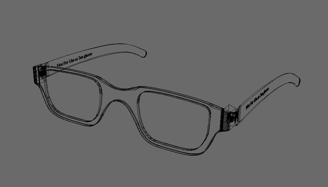Eyeglasses 3D model Free low-poly 3D model_8