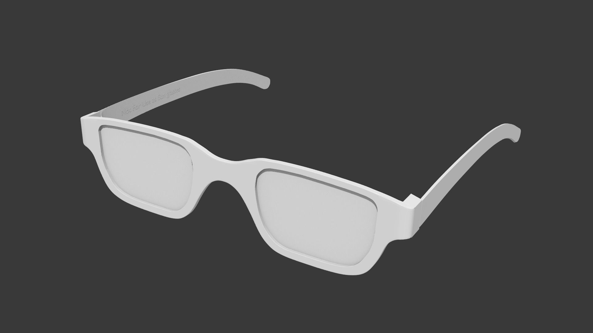 Eyeglasses 3D model Free low-poly 3D model_3