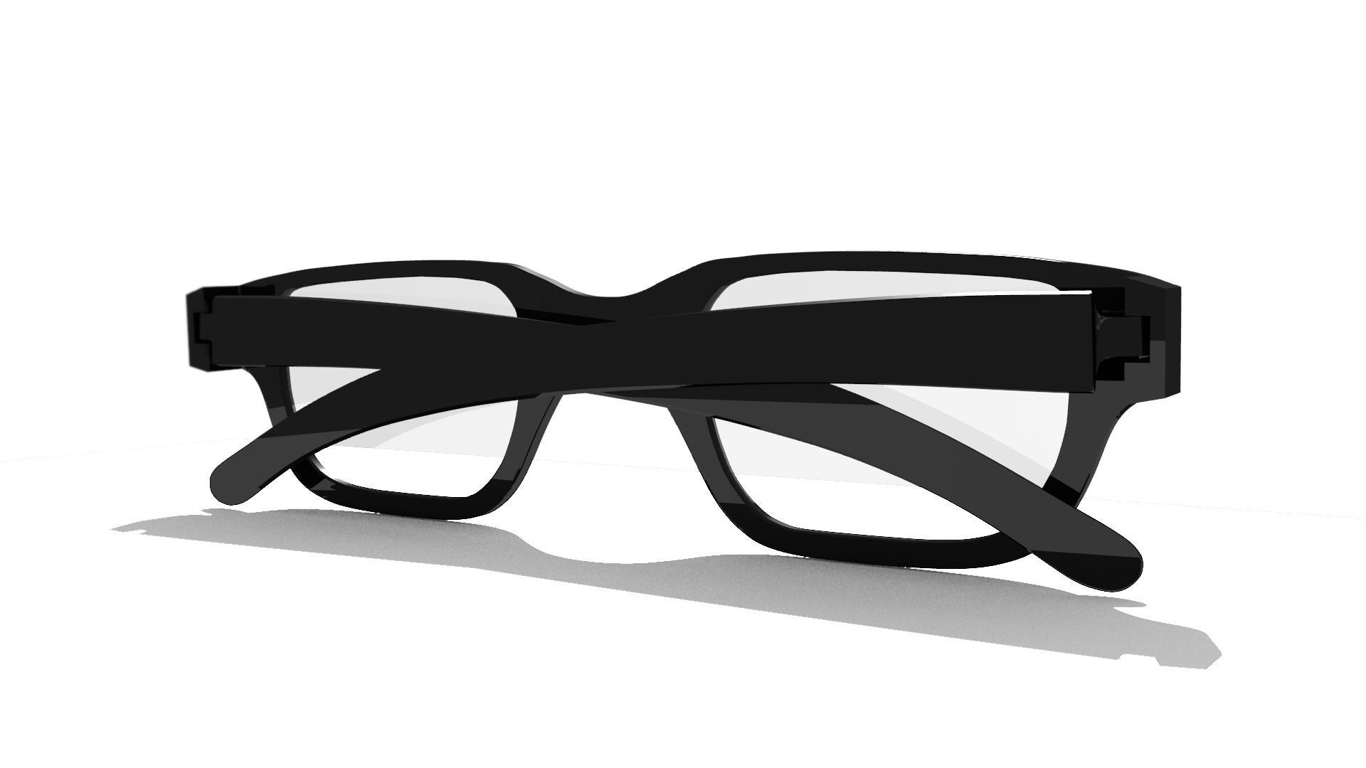 Eyeglasses 3D model Free low-poly 3D model_2