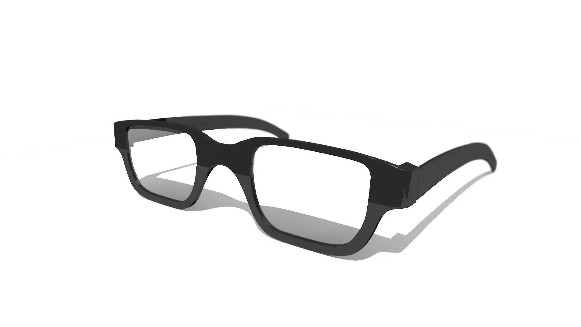Eyeglasses 3D model Free low-poly 3D model_0