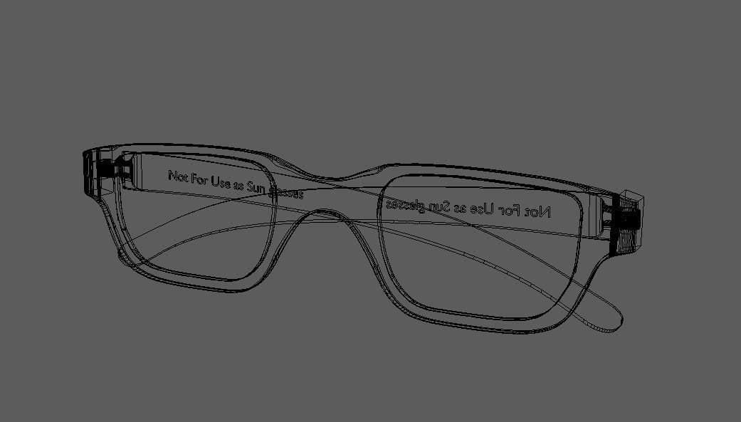 Eyeglasses 3D model Free low-poly 3D model_9