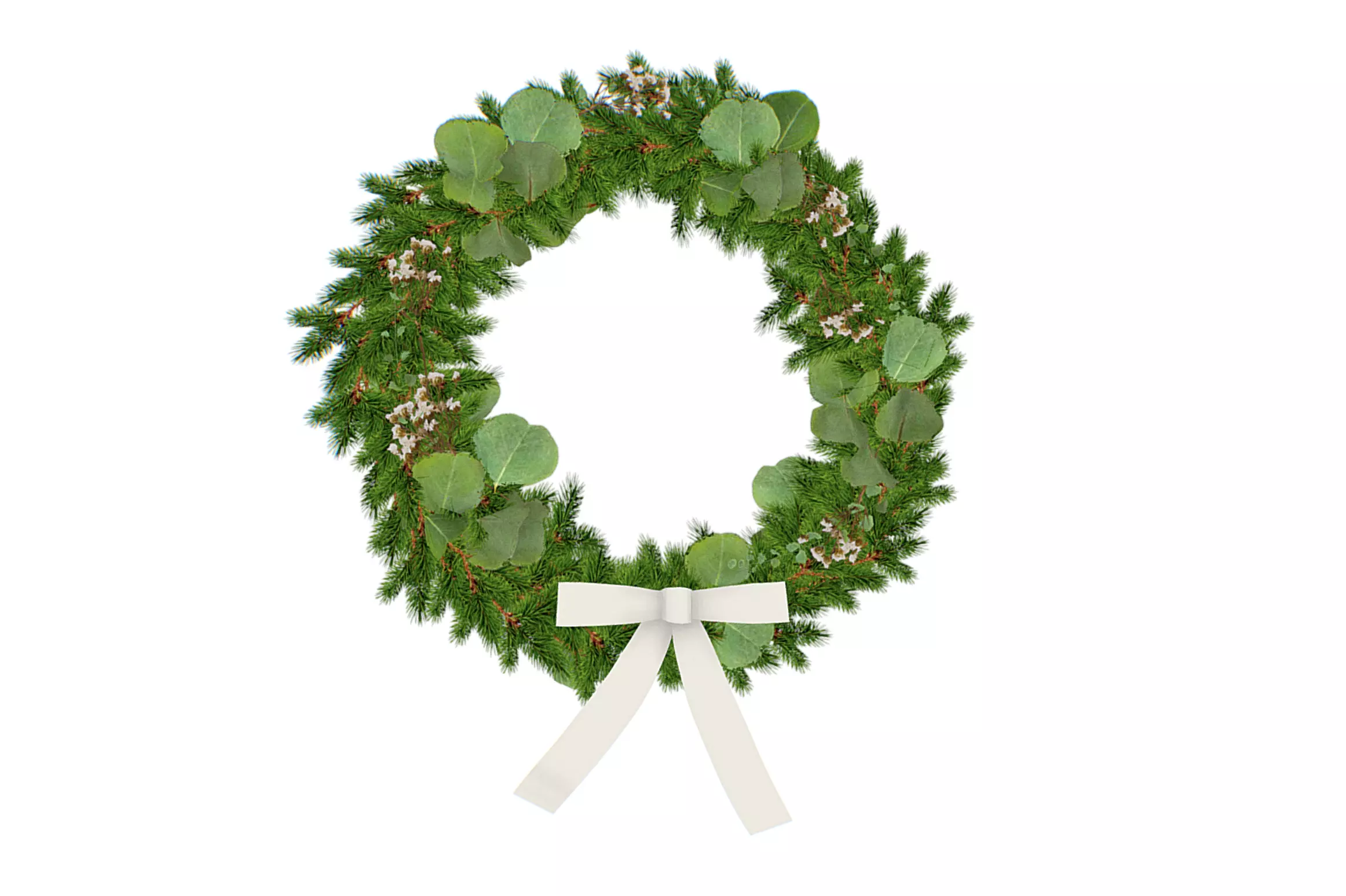 Christmas Wreath Version 1 Low-poly 3D model_0