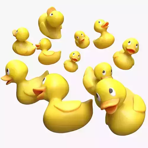Rubber Stylized Duck