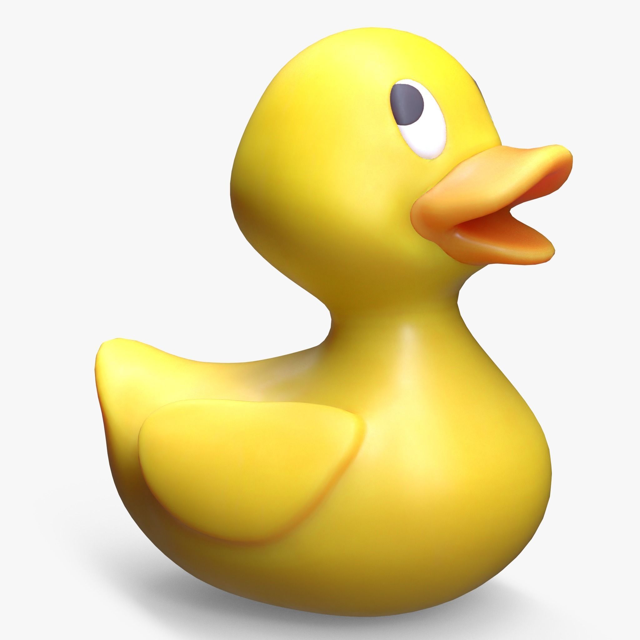 Rubber Stylized Duck 3D model_3