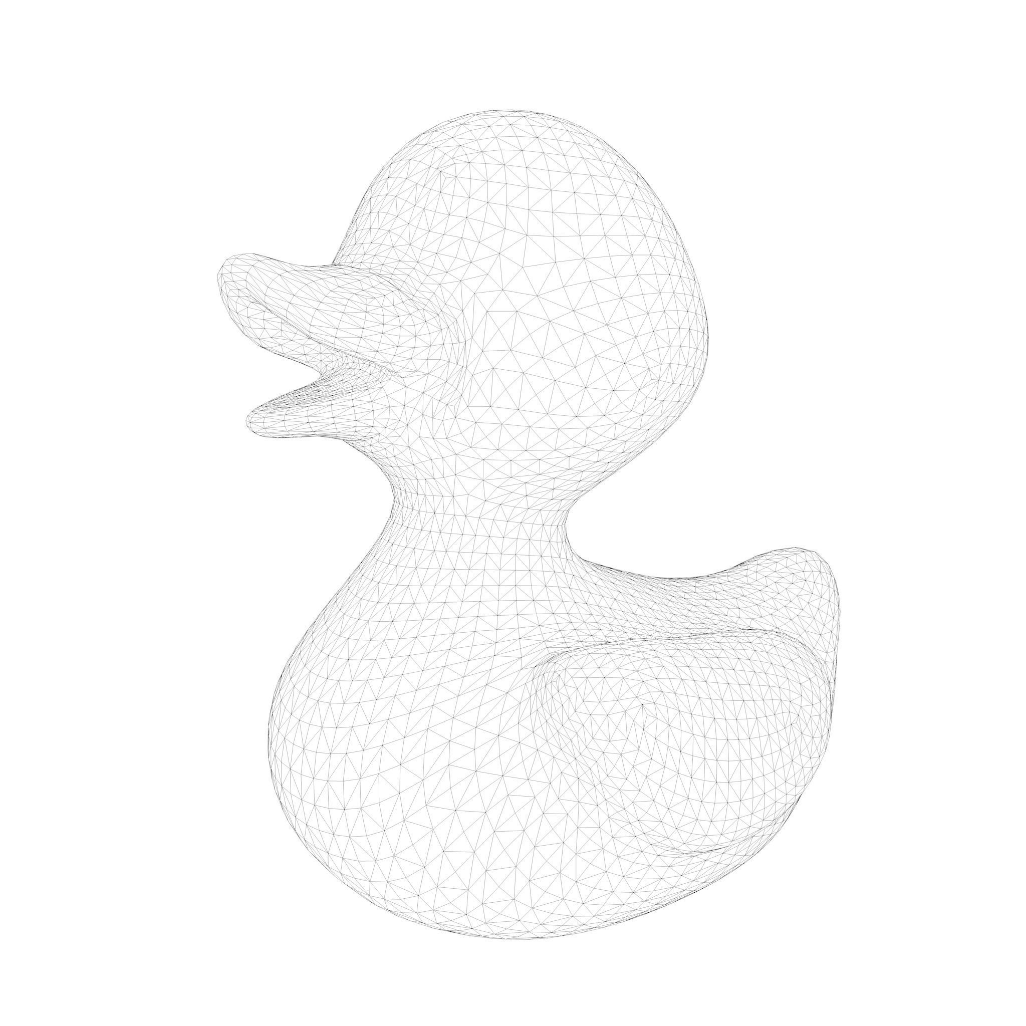 Rubber Stylized Duck 3D model_6