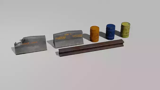 Mini prop pack low poly