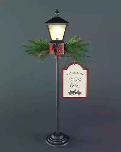 Floor Christmas lamp 3D model