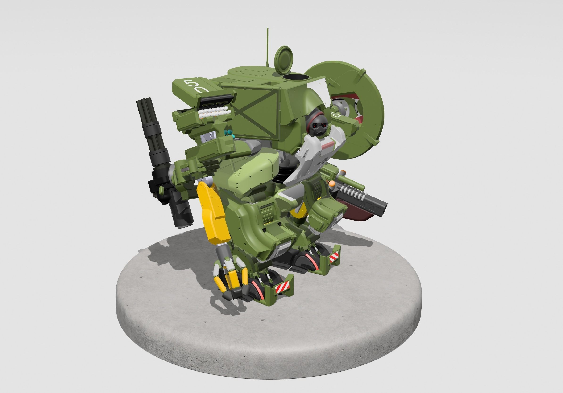 Ironside mech 3D model_5