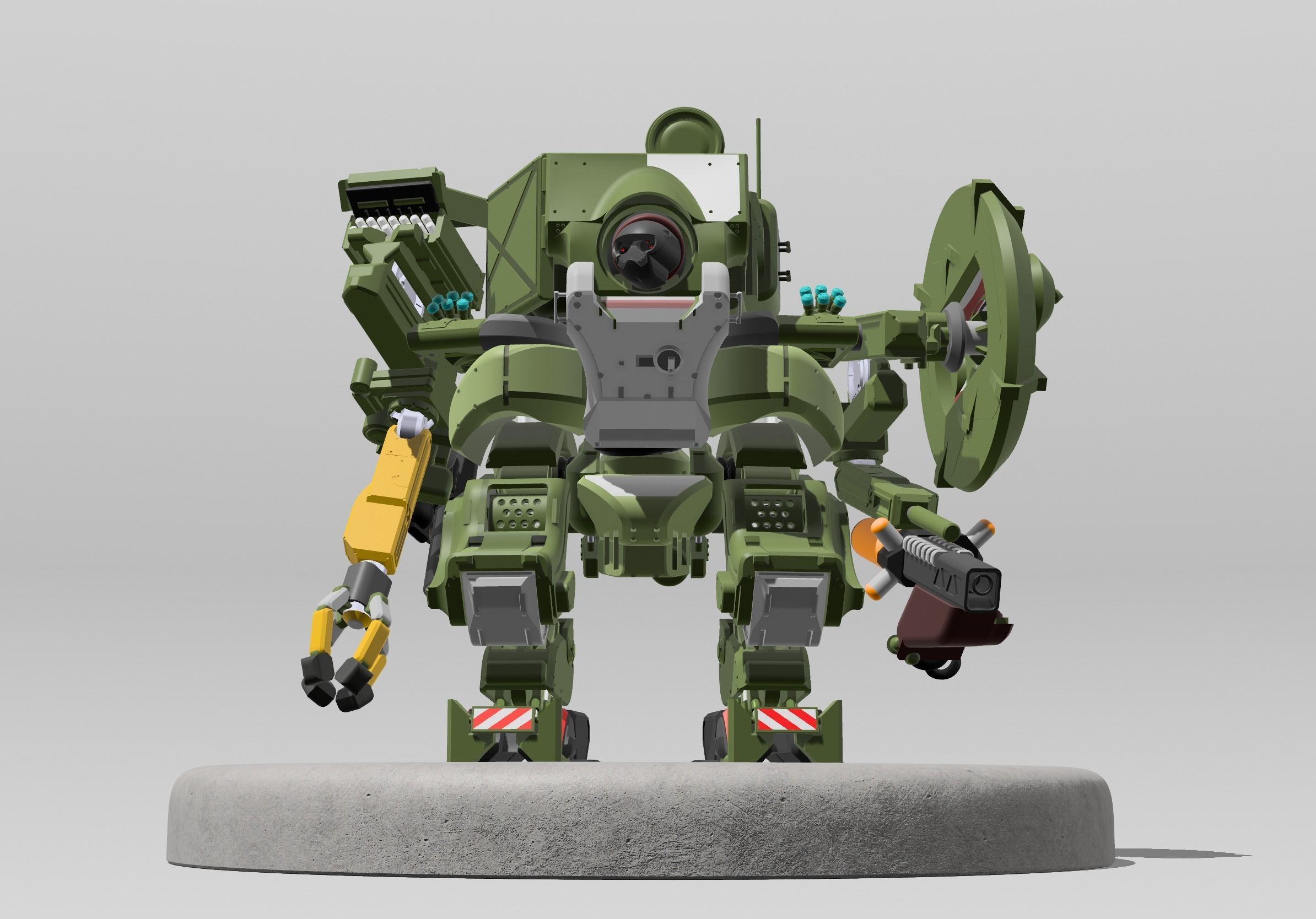 Ironside mech 3D model_6