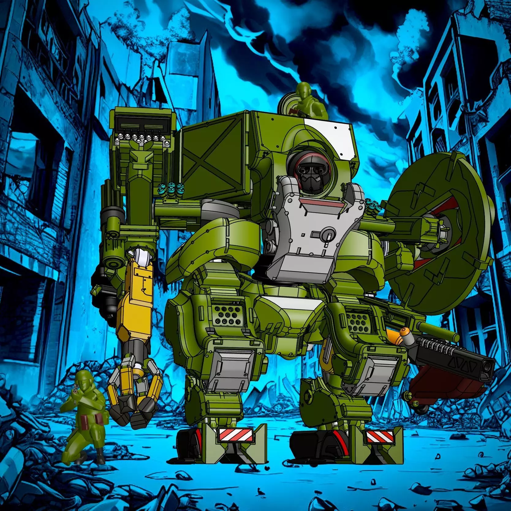 Ironside mech 3D model_0