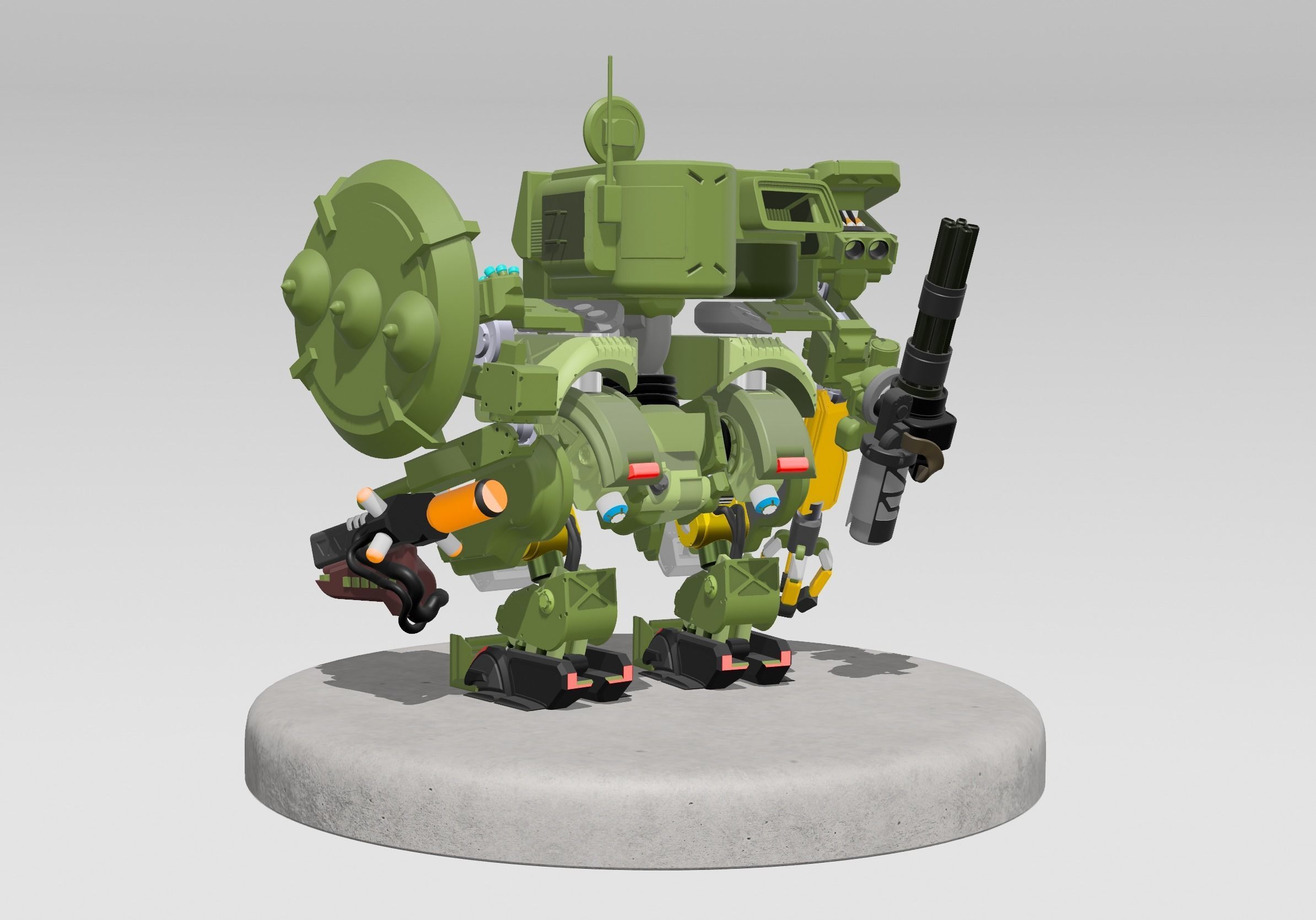 Ironside mech 3D model_4