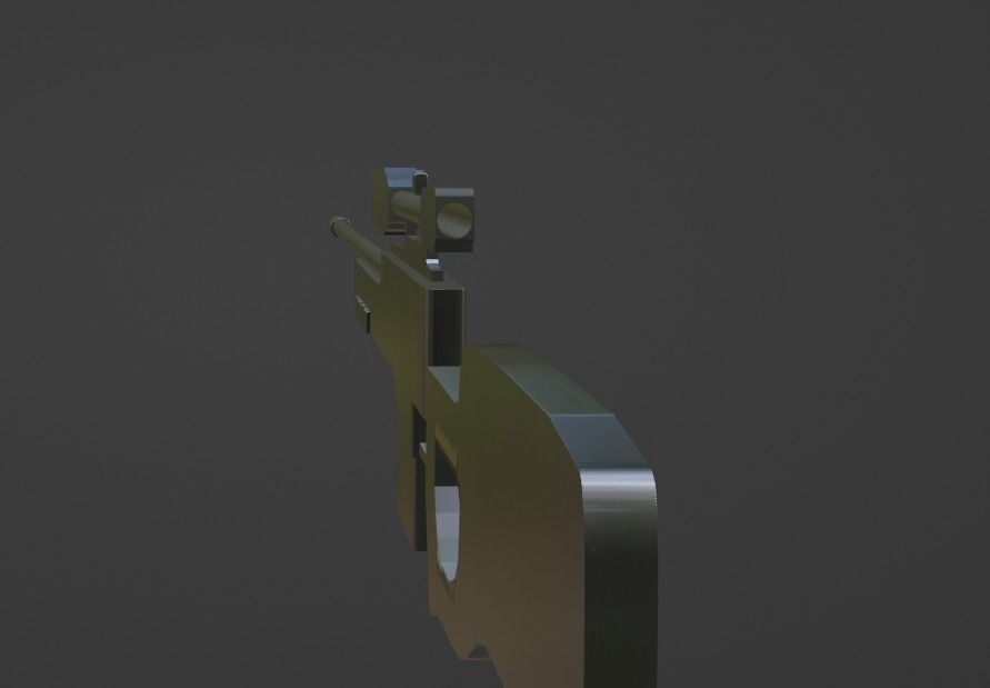 3D AWP MODEL Low-poly 3D model_12