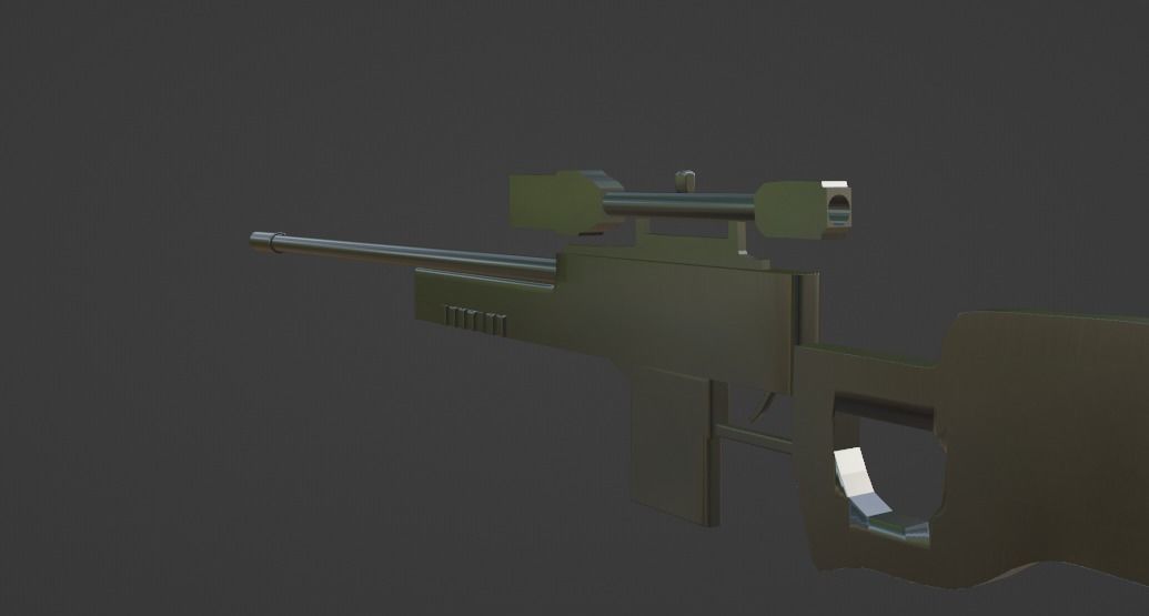 3D AWP MODEL Low-poly 3D model_13