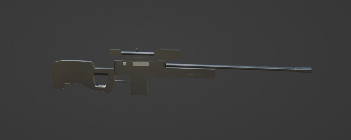 3D AWP MODEL Low-poly 3D model_9