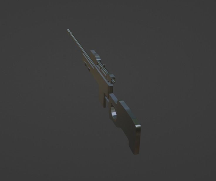 3D AWP MODEL Low-poly 3D model_23