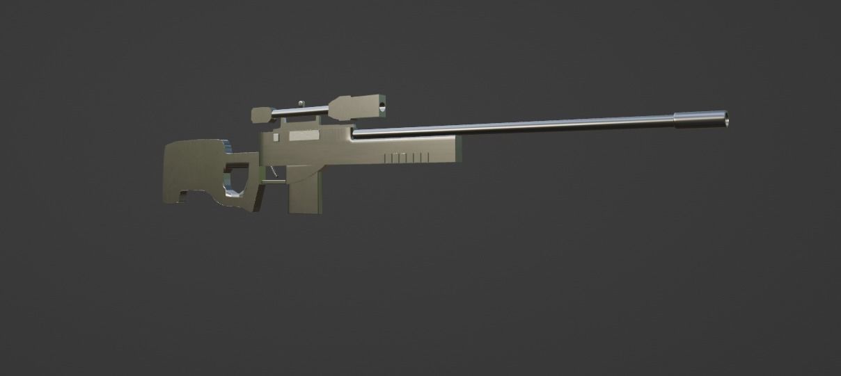 3D AWP MODEL Low-poly 3D model_15