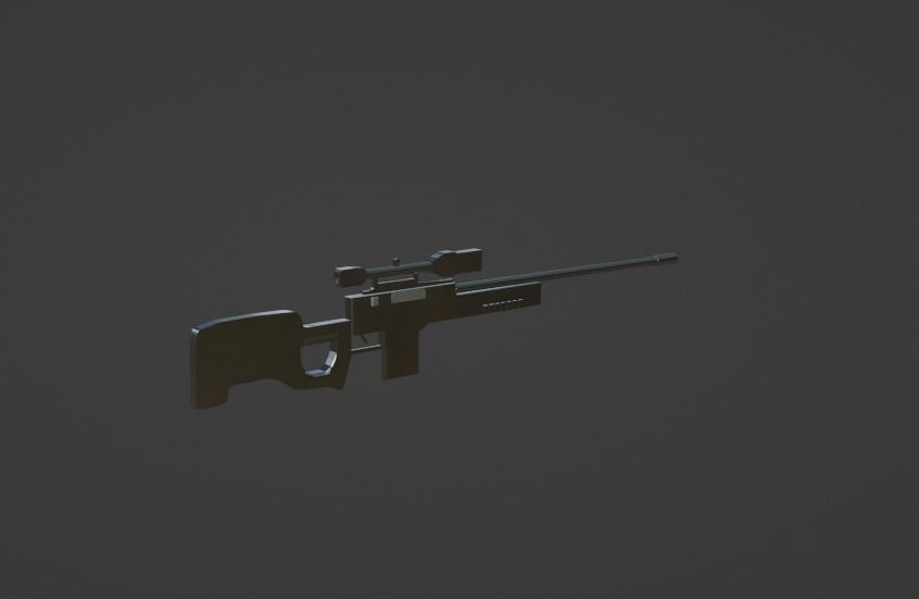 3D AWP MODEL Low-poly 3D model_2