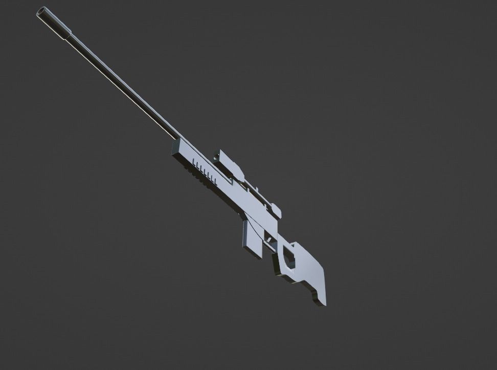 3D AWP MODEL Low-poly 3D model_21