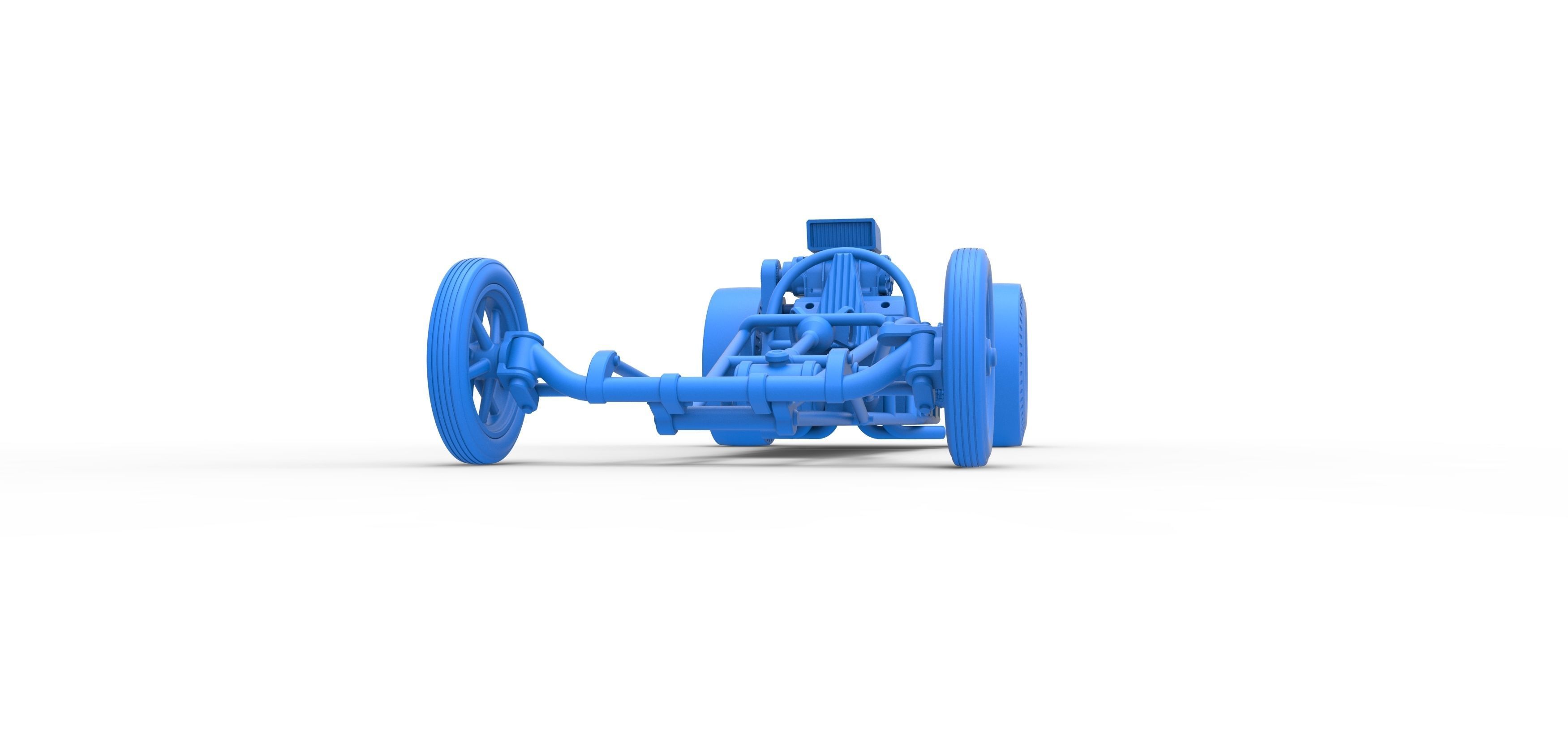 Rear engine old school dragster Scale 1 to 25 3D print model_31