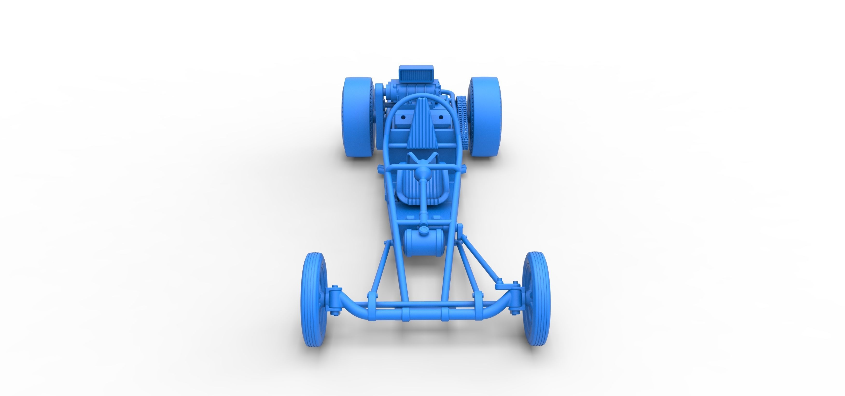Rear engine old school dragster Scale 1 to 25 3D print model_33